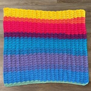 NEW Colorful Crochet Baby Blanket